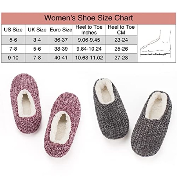 Cozylook slippers, 2 pairs, size 5-6 - Picture 3 of 5